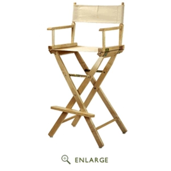 Betterbeds 230-00-021-12 30 in. Directors Chair Natural Frame with Natural & Wheat Canvas BE4265114 - main